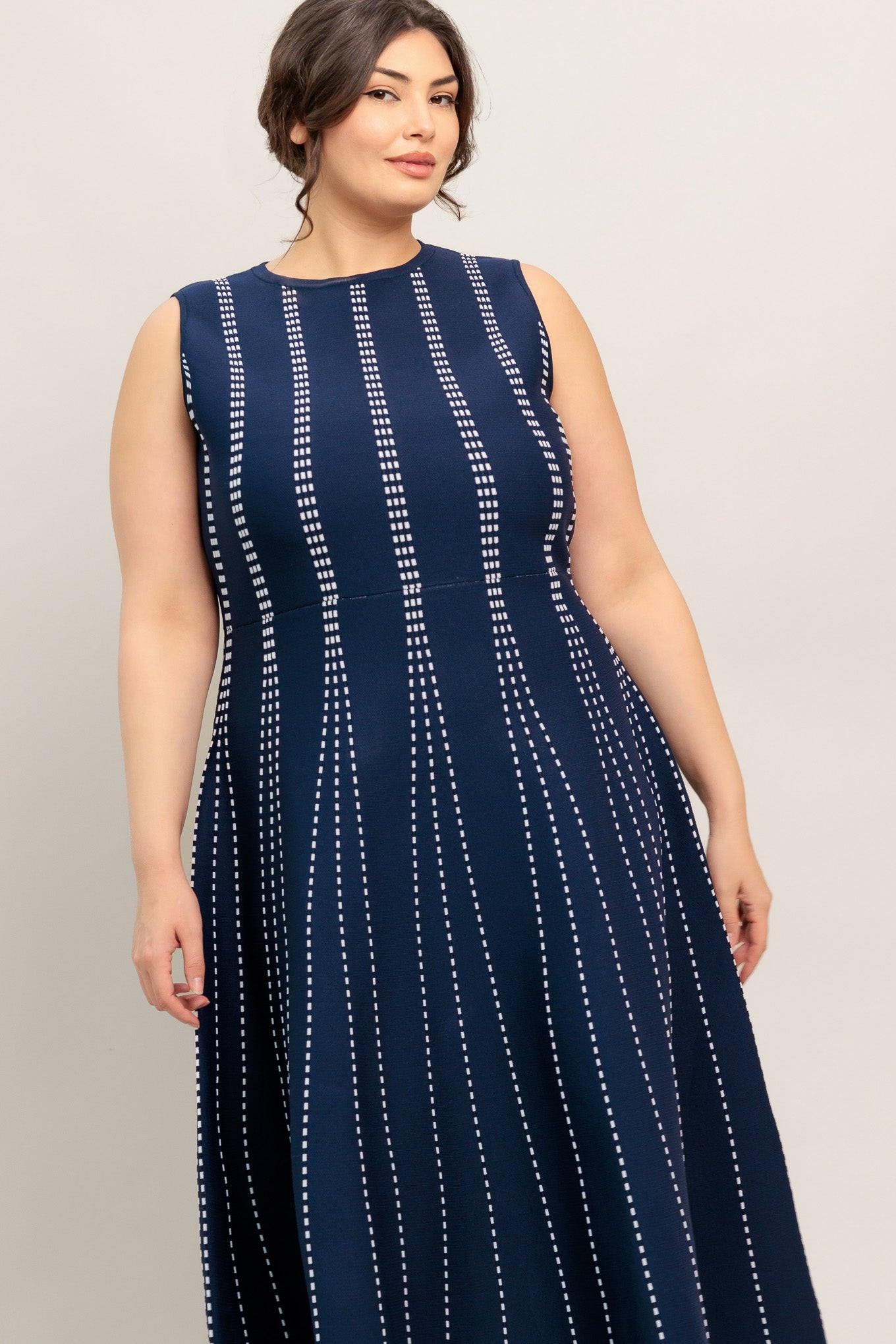 PERFECTLY POISED JACQUARD SWEATER MIDI DRESS Flying Tomato