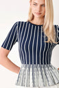 EASY SUMMER STRIPE SWEATER KNIT TOP Flying Tomato