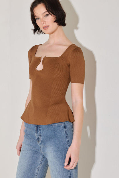 GOLDEN GLOW MOMENT SWEATER TOP Flying Tomato