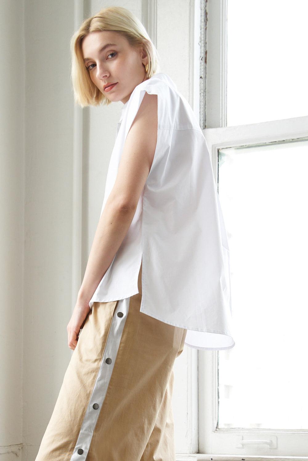MUCH TO CELEBRATE POPLIN TOP Flying Tomato