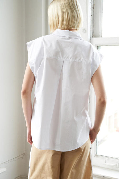 MUCH TO CELEBRATE POPLIN TOP Flying Tomato