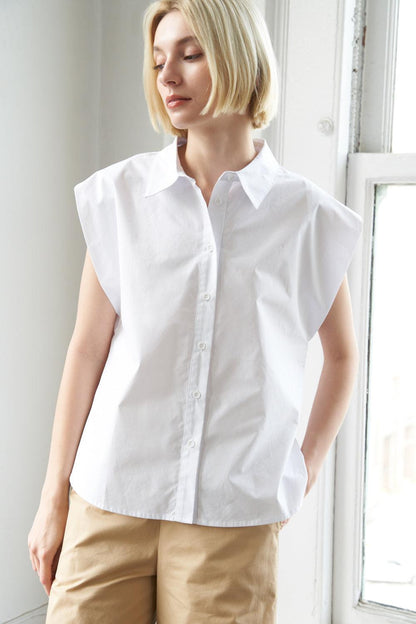 MUCH TO CELEBRATE POPLIN TOP Flying Tomato