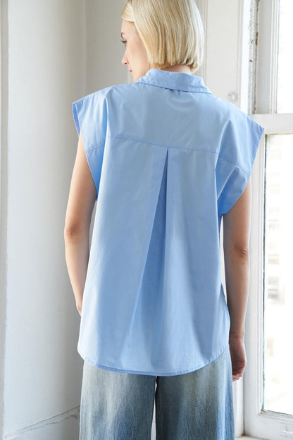 MUCH TO CELEBRATE POPLIN TOP Flying Tomato