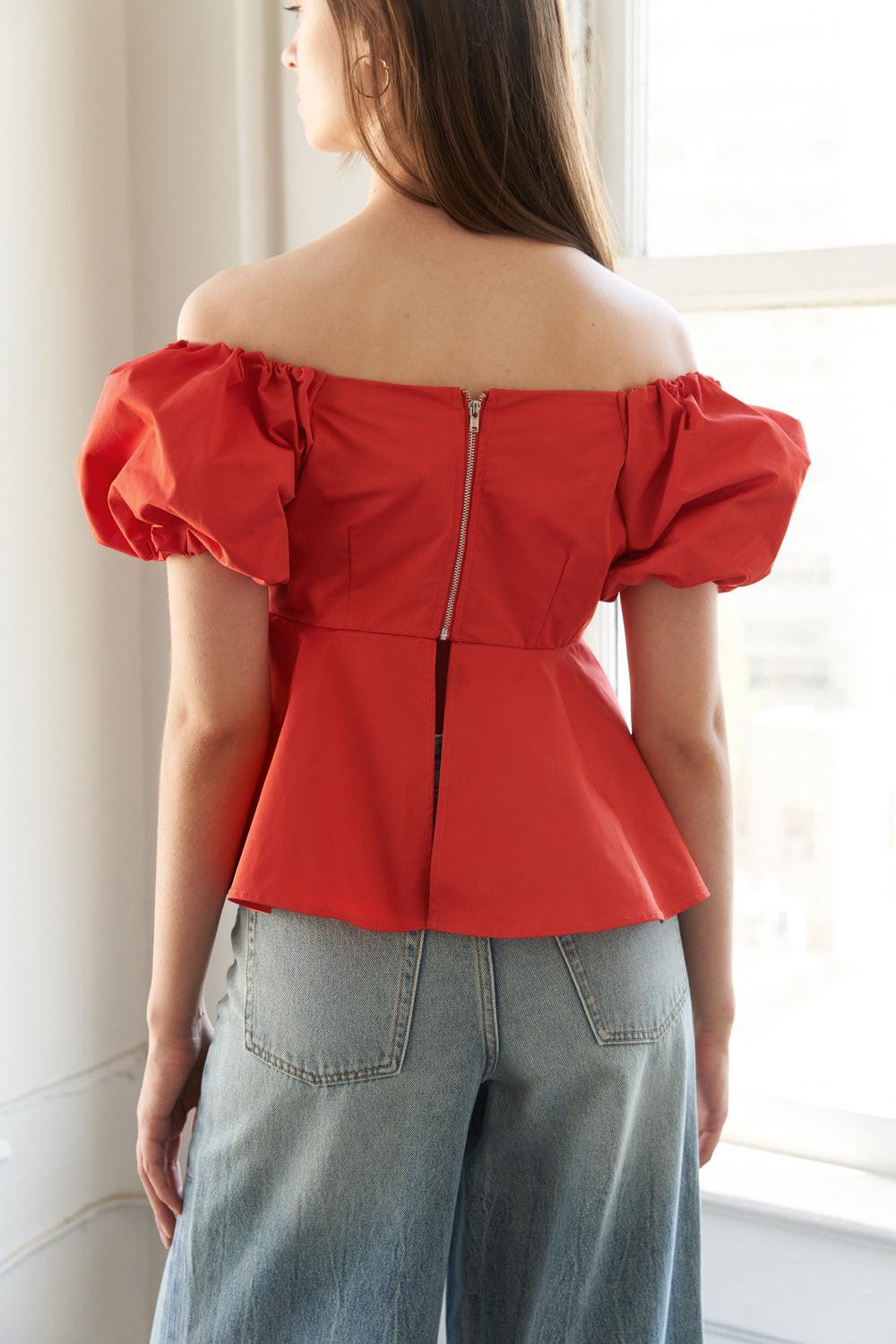 STUNNING GLORY WOVEN TOP Flying Tomato