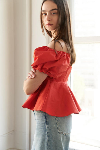 STUNNING GLORY WOVEN TOP Flying Tomato