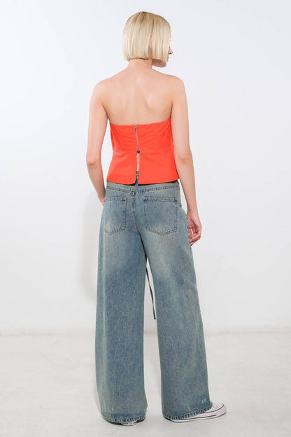 SUNSHINE SELECTION WOVEN TOP Flying Tomato