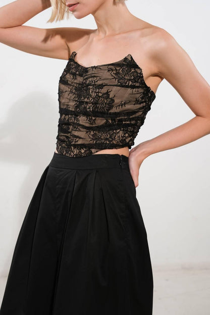 BE THE EXCEPTION LACE CROP TOP Flying Tomato