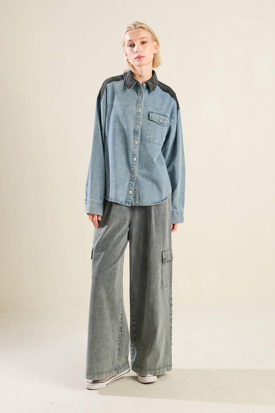 MY LOVE FOR YOU DENIM SHIRT Flying Tomato