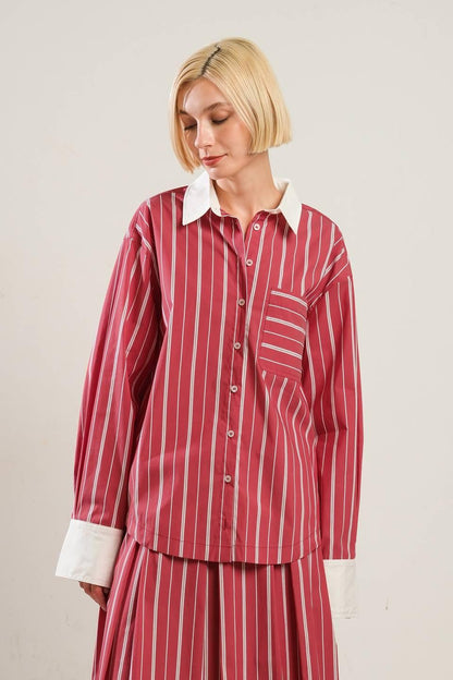 BEHIND THE GRIN WOVEN TOP Flying Tomato