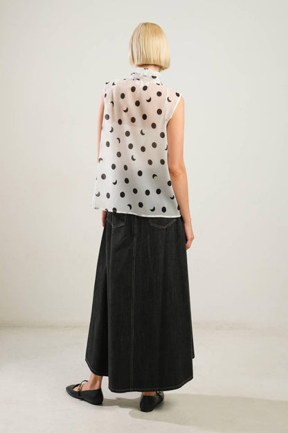 THIS ISN'T GOODBYE WOVEN TOP Flying Tomato
