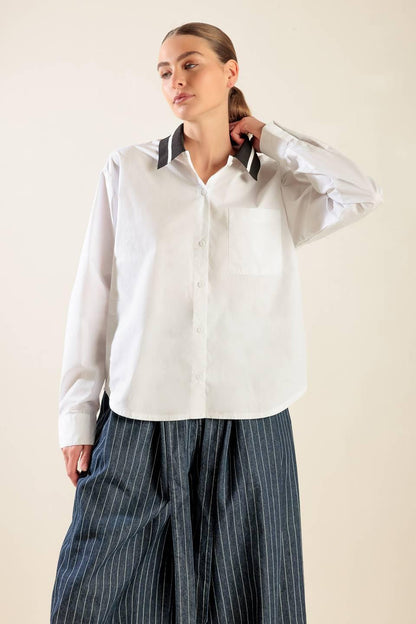 CAUSE A COMMOTION WOVEN TOP Flying Tomato