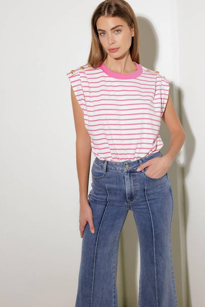 FEELING SPECIAL PINK KNIT TOP Flying Tomato