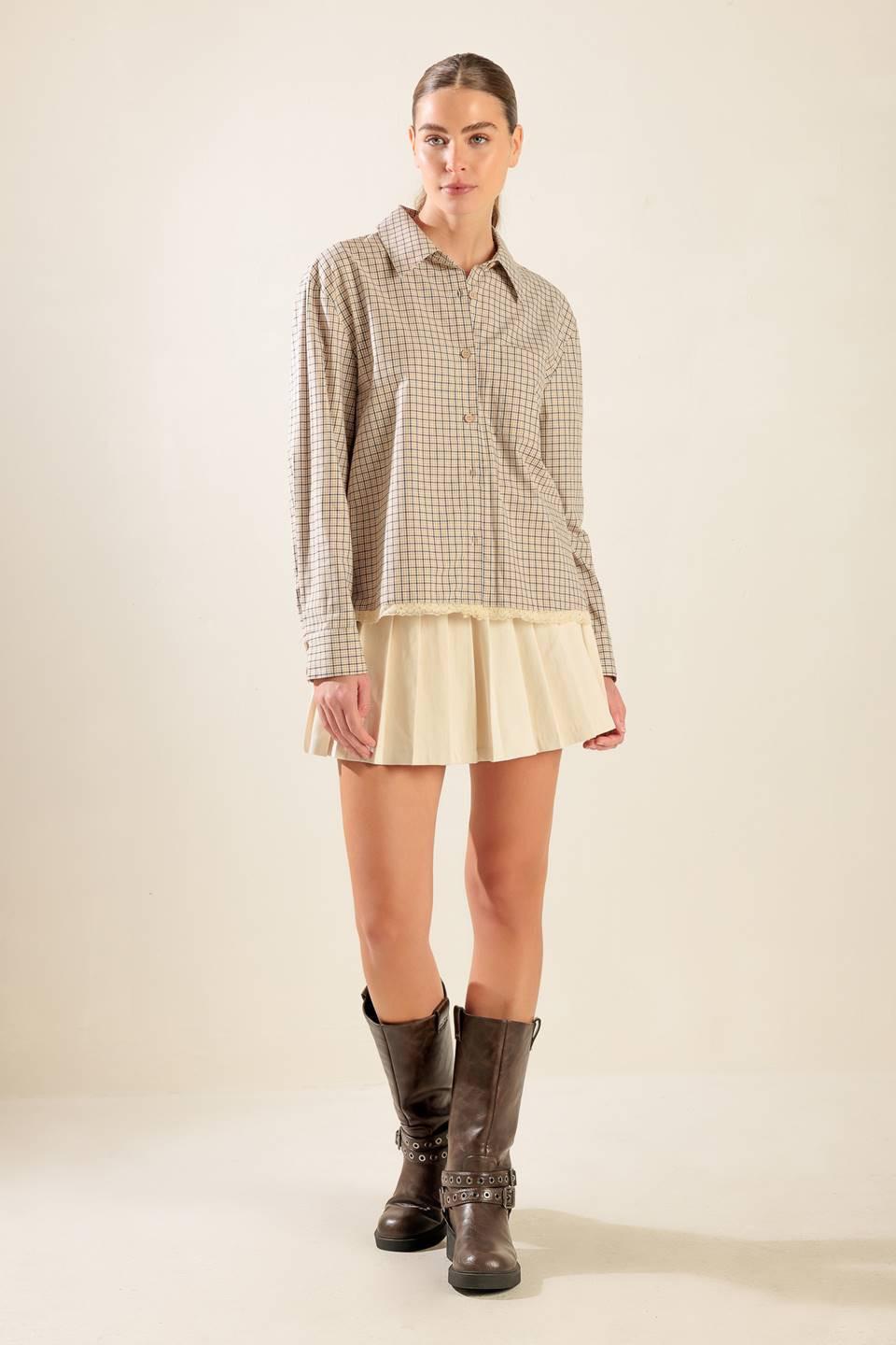 AWAITING LOVE WOVEN TOP Flying Tomato