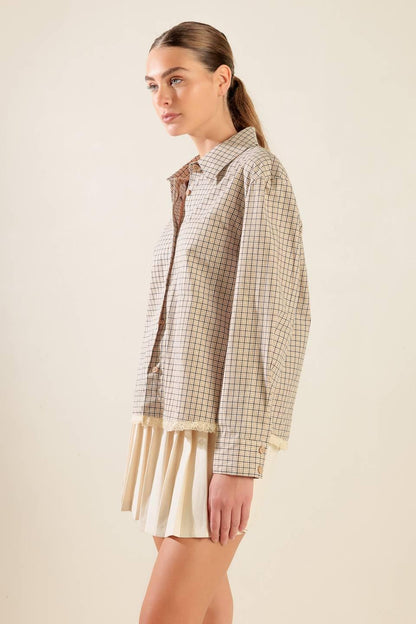 AWAITING LOVE WOVEN TOP Flying Tomato