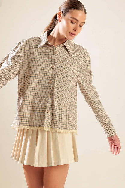 AWAITING LOVE WOVEN TOP Flying Tomato