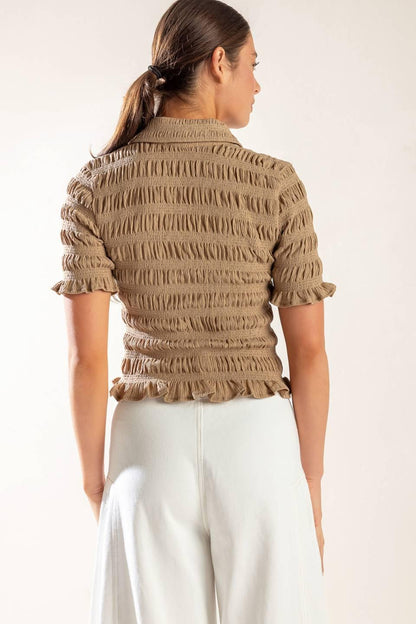 PICNIC AT SUNSET WOVEN TOP Flying Tomato
