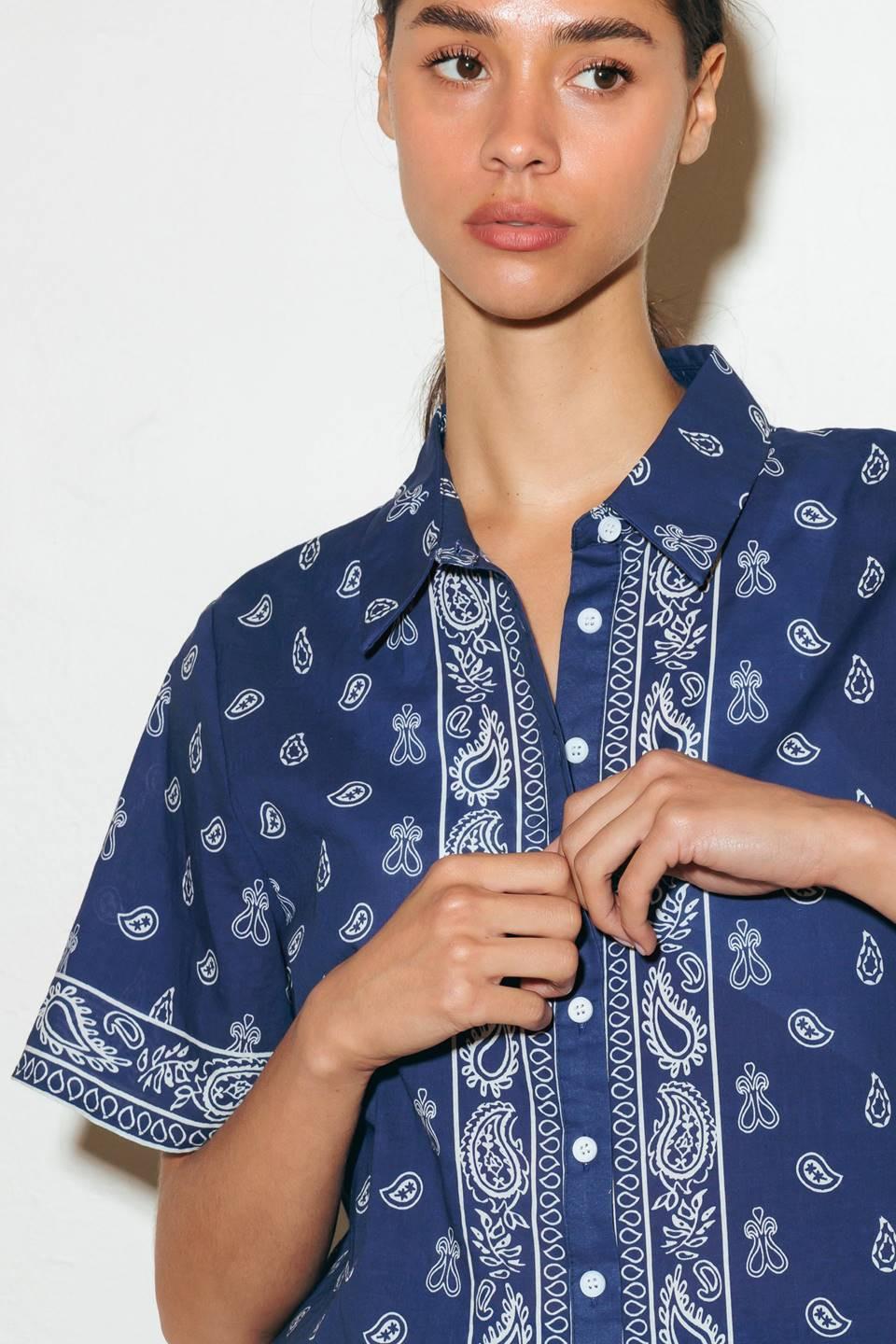 SUNKISSED MEADOW WOVEN SHIRT Flying Tomato