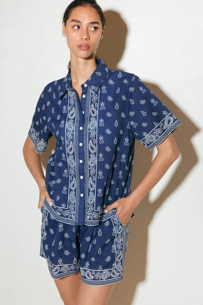 SUNKISSED MEADOW WOVEN SHIRT Flying Tomato