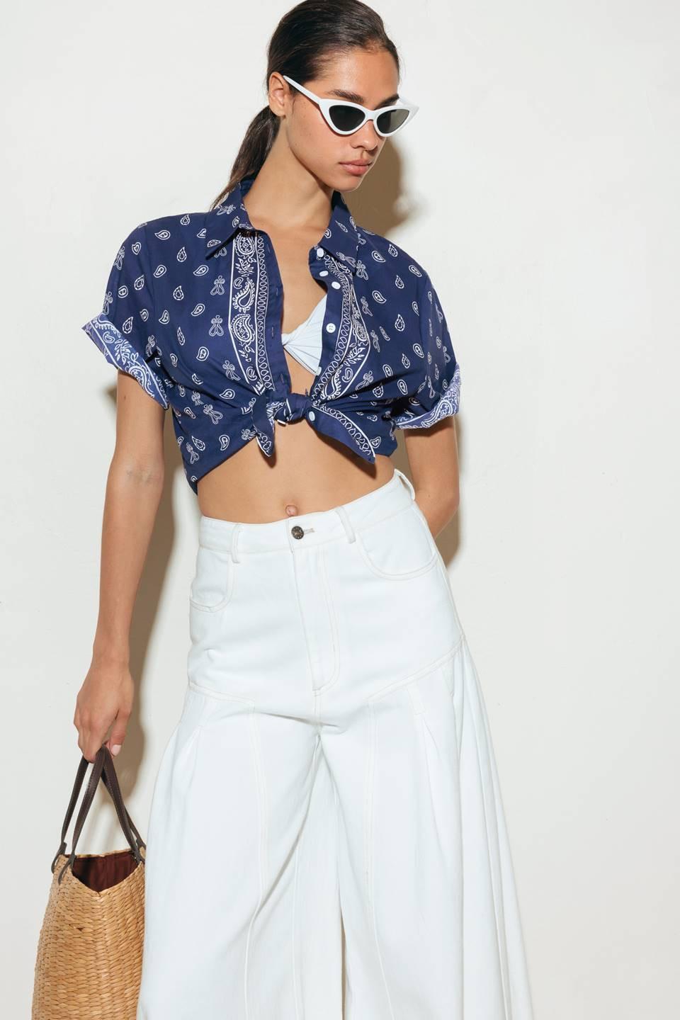 SUNKISSED MEADOW WOVEN SHIRT Flying Tomato
