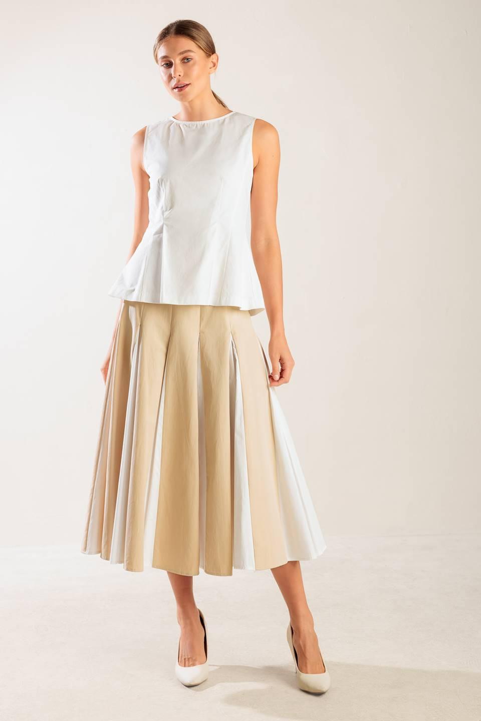 FIRST DATE WHITE WOVEN TOP Flying Tomato
