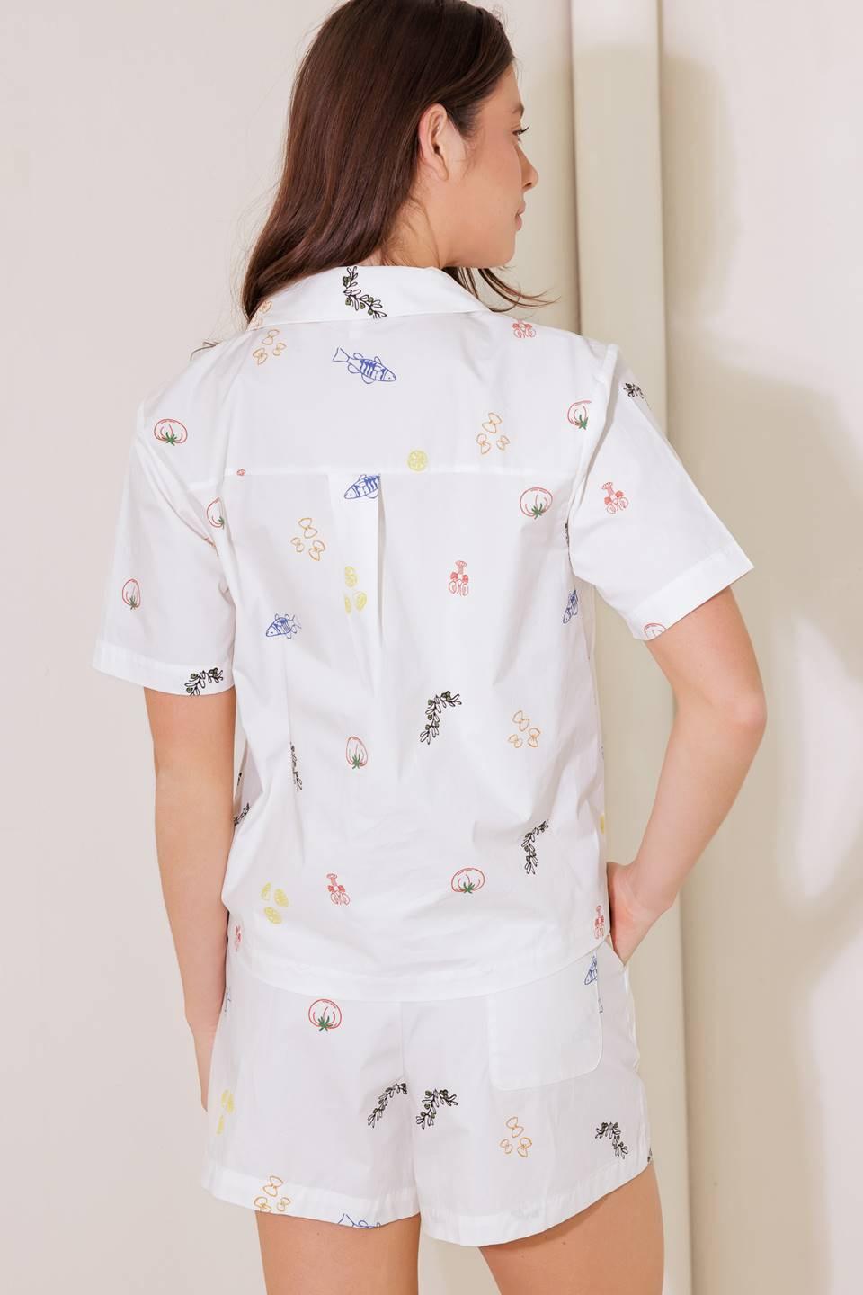 AFTER HOURS WHITE WOVEN TOP Flying Tomato