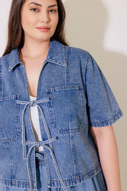BY CHANCE DENIM TOP Flying Tomato