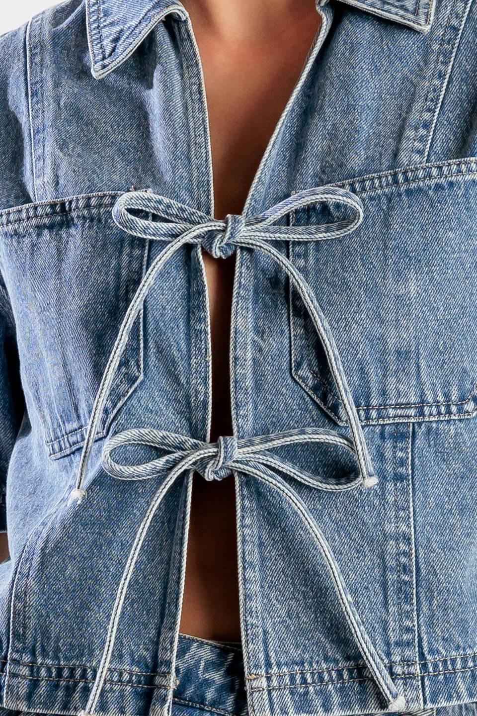 BY CHANCE DENIM TOP Flying Tomato