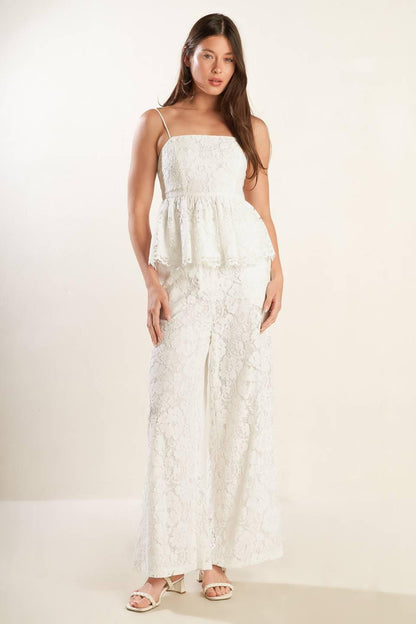 WE TRUST YOU WOVEN LACE TOP Flying Tomato