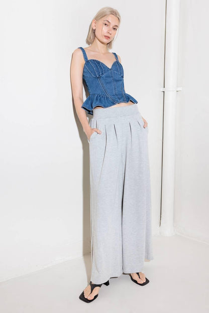 WHISPER SOFTLY BLUE DENIM TOP Flying Tomato