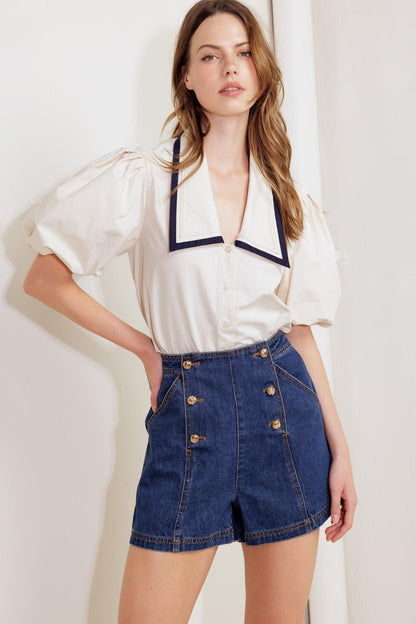 LETTERS TO SUMMER WOVEN TOP Flying Tomato