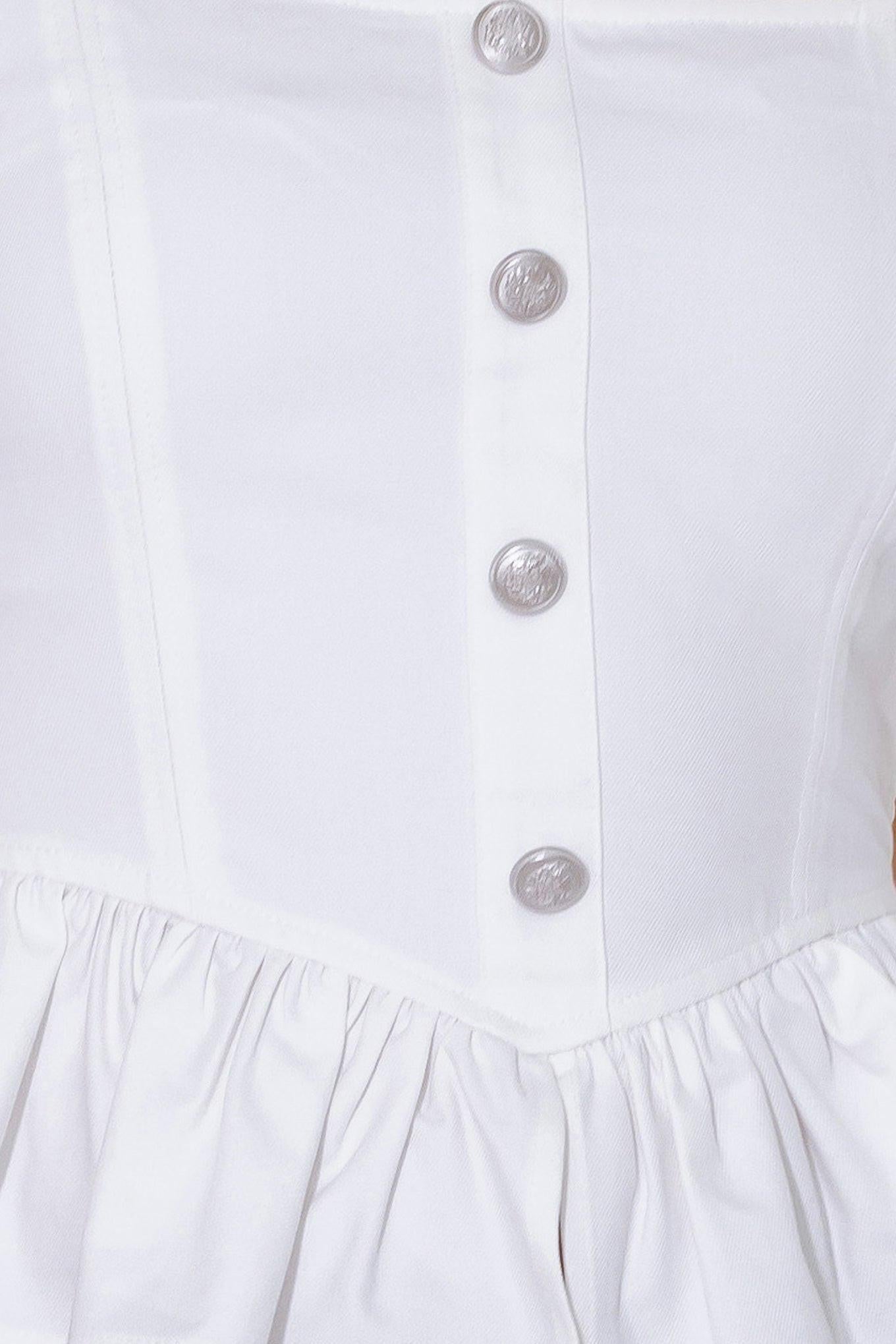 IN THIS MOMENT WHITE WOVEN TOP Flying Tomato