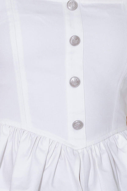 IN THIS MOMENT WHITE WOVEN TOP Flying Tomato