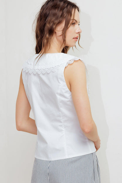 FRENCH MEADOW WOVEN TOP Flying Tomato