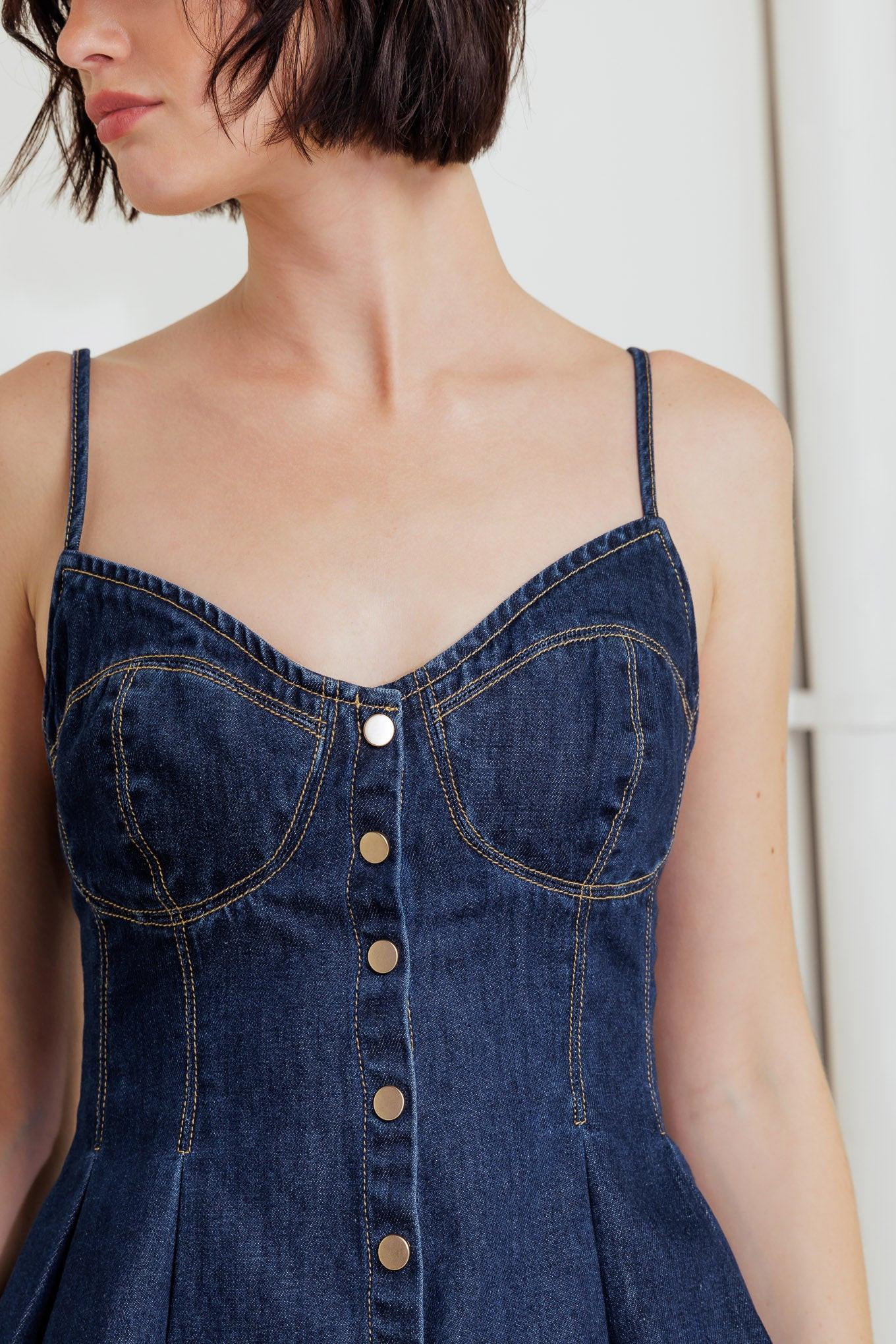 SILENT AUTHORITY DENIM CAMI TOP Flying Tomato