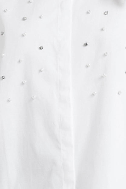 CRYSTAL TOUCH WOVEN SHIRT Flying Tomato