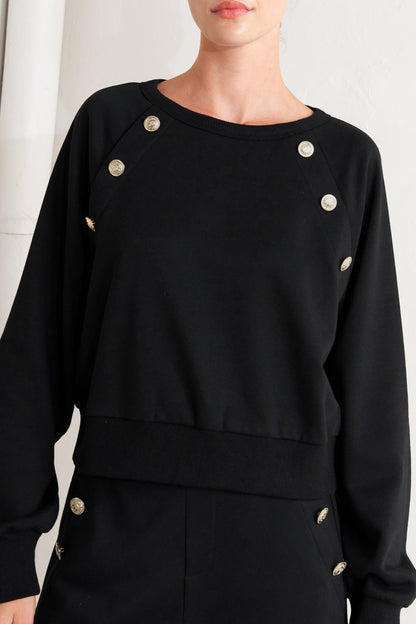 BLACK REGIMENT WOVEN TOP Flying Tomato