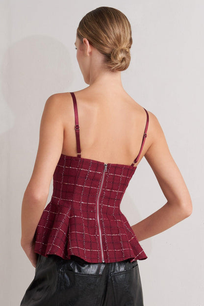 BURNT BOULEVARD TWEED CAMI TOP Flying Tomato