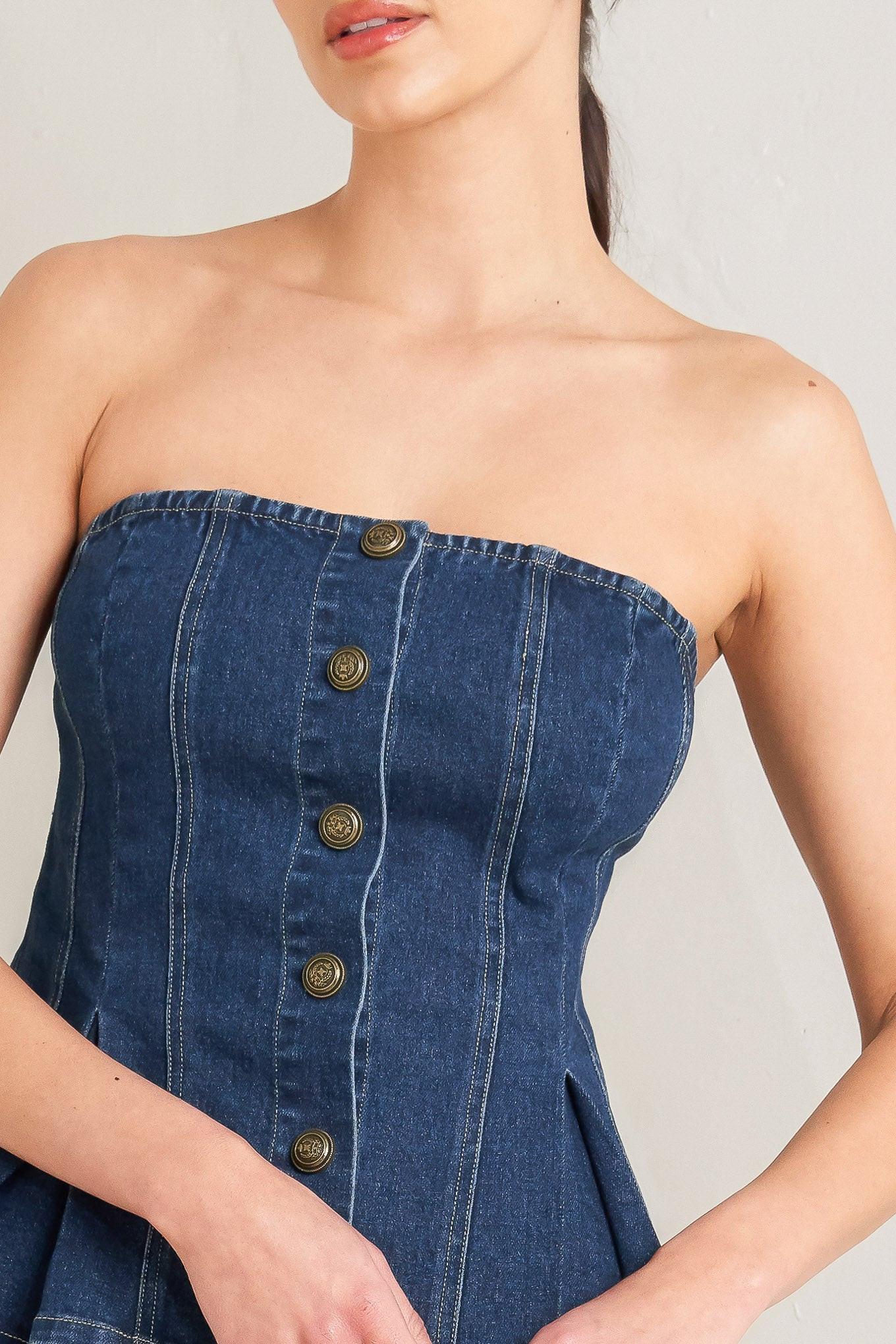 URBAN FABLE DENIM TOP Flying Tomato