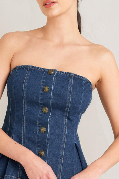 URBAN FABLE DENIM TOP Flying Tomato