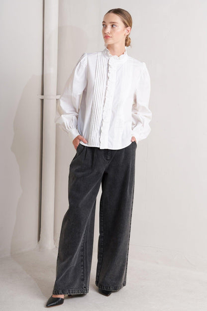 MILK CLOUD WOVEN TOP Flying Tomato