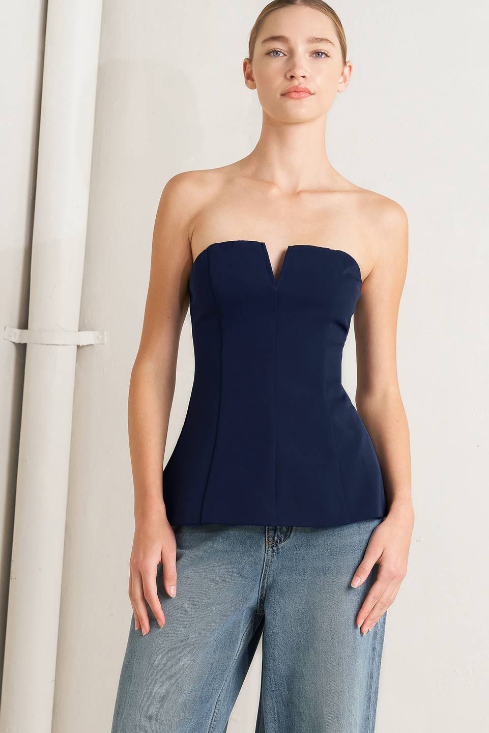 NOIR CONTOUR WOVEN TOP Flying Tomato