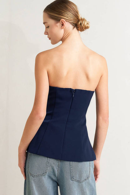 NOIR CONTOUR WOVEN TOP Flying Tomato