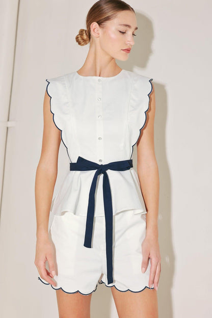RESORT READY WOVEN TOP Flying Tomato