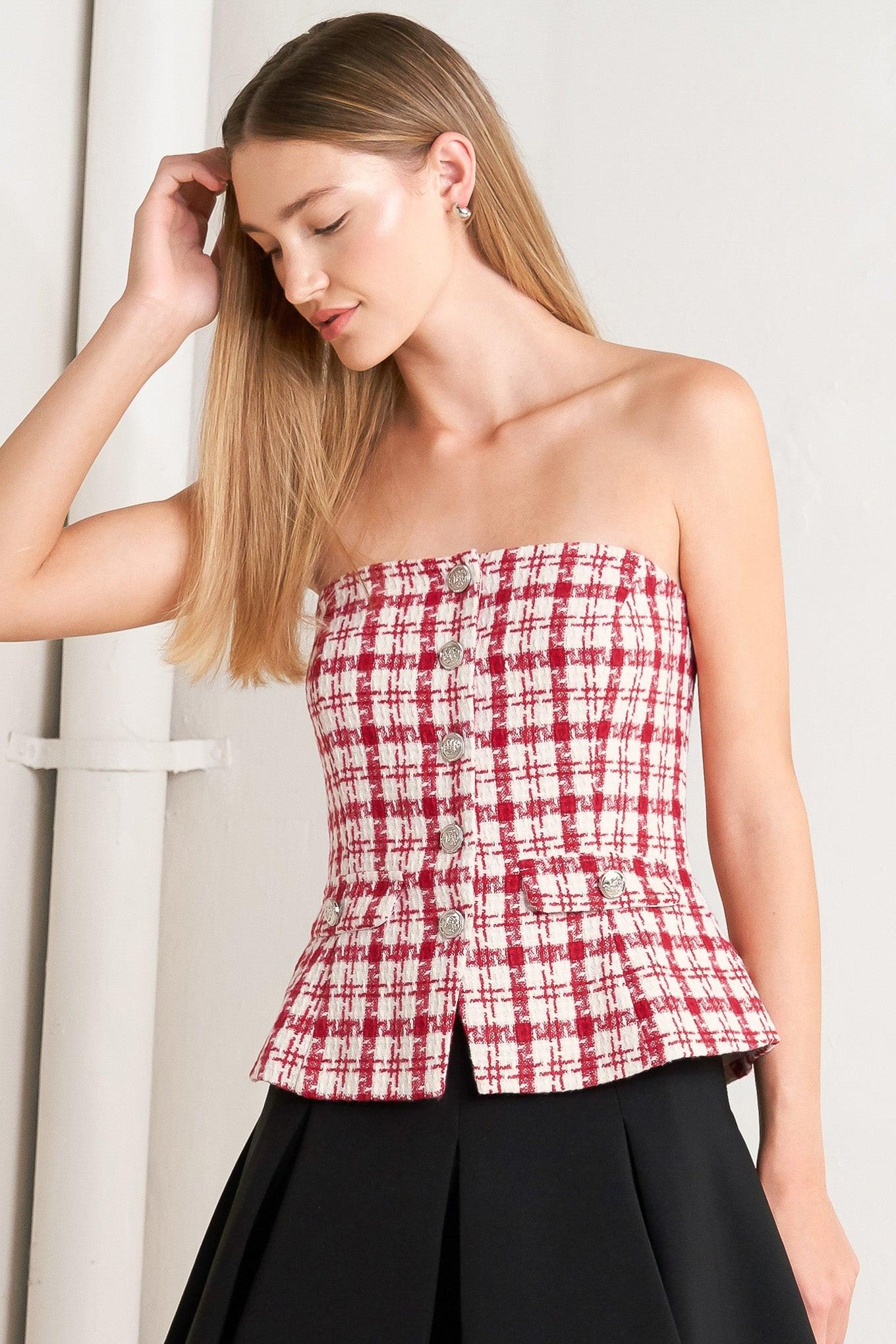 LADY CODE TWEED TOP Flying Tomato