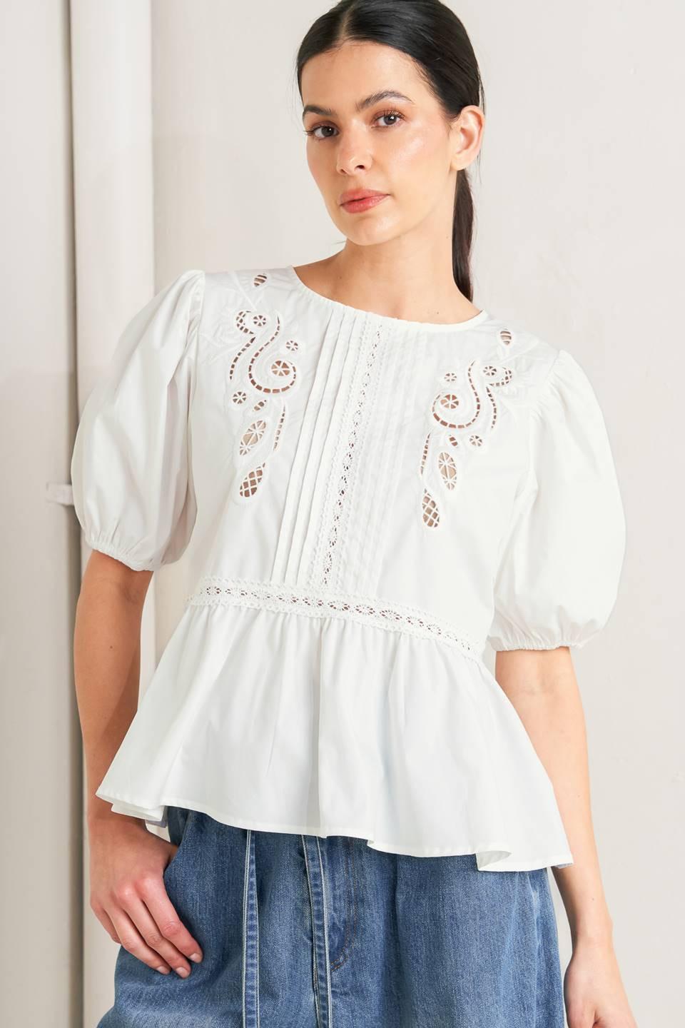 SILENT MORNING WOVEN TOP Flying Tomato