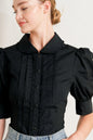 REFINED ROMANCE WOVEN TOP Flying Tomato