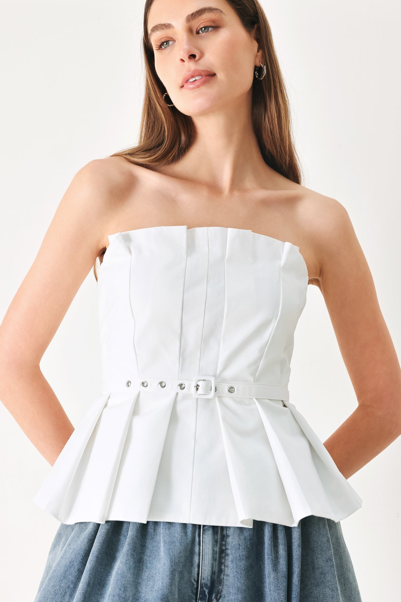PURE FRAME WOVEN TUBE TOP Flying Tomato