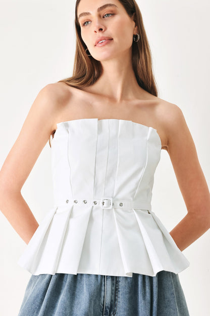 PURE FRAME WOVEN TUBE TOP Flying Tomato