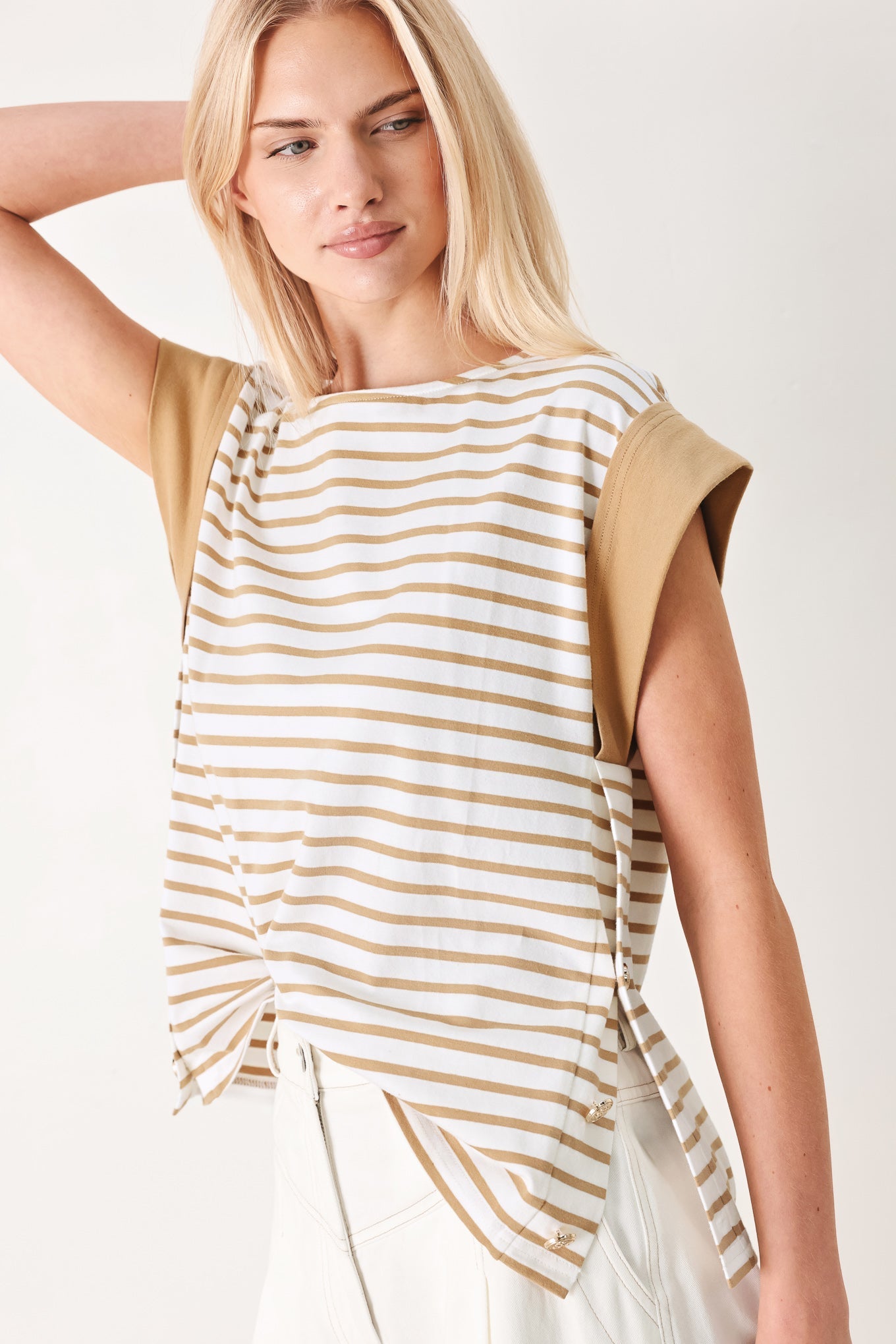 SUNSET MOOD STRIP KNIT TOP Flying Tomato