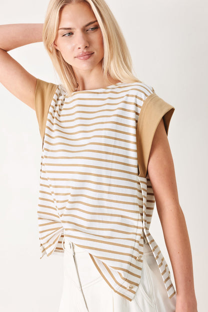 SUNSET MOOD STRIP KNIT TOP Flying Tomato